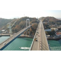 しまなみ海道・新尾道大橋塔頂からの眺め