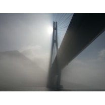 霧の多々羅大橋