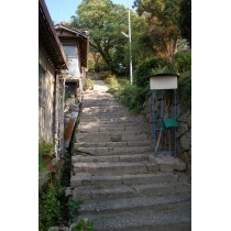 向上寺へ続く石段