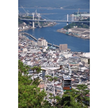 千光寺公園から見た尾道市街地と尾道水道