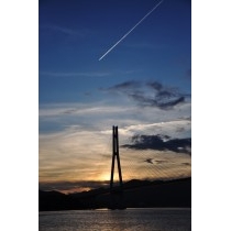 しまなみ海道・多々羅大橋の夕景