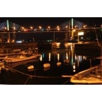 尾崎漁港から見る新尾道大橋の夜景