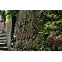 雨の酢瓶の壁