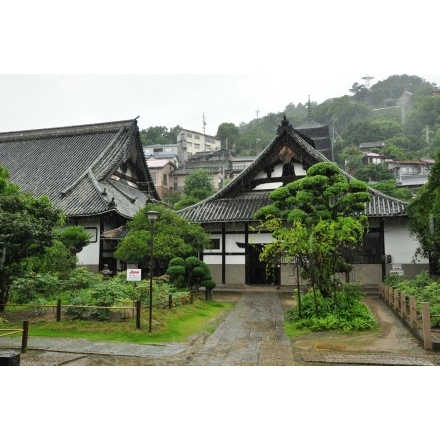 雨の天寧寺