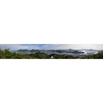 因島公園から見たパノラマ写真