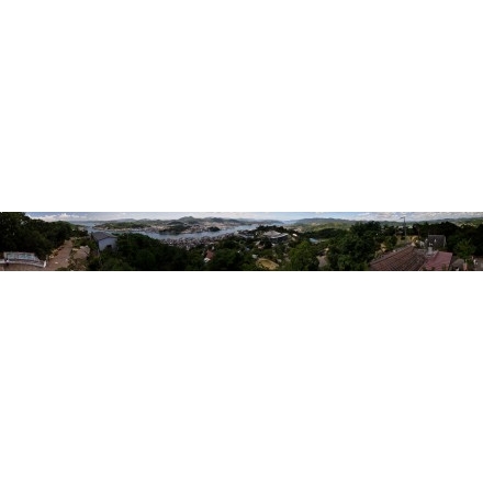 千光寺公園頂上展望台から見る360度パノラマ写真