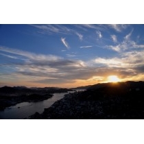浄土寺山から見た夕景（10月）