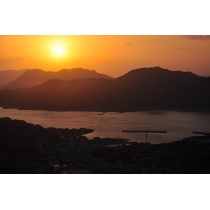 白滝山から見た夕景