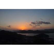 白滝山から見た夕景