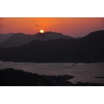 白滝山から見た夕景