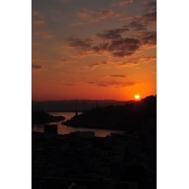 天寧寺三重塔付近から見た早朝の尾道（10月）