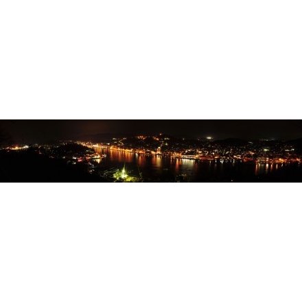 岩屋山から見た尾道の夜景パノラマ
