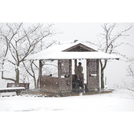 千光寺公園の雪景色