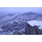 浄土寺山から見る尾道の雪景色