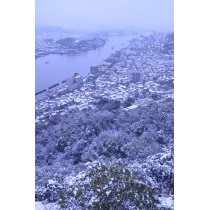 浄土寺山から見る尾道の雪景色