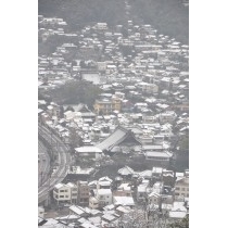 浄土寺山から見る尾道の雪景色