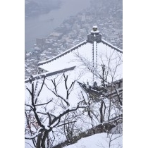 浄土寺山から見る尾道の雪景色