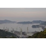 因島公園から見た瀬戸内海の朝景