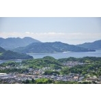 浄土寺山展望台から見た百島一帯