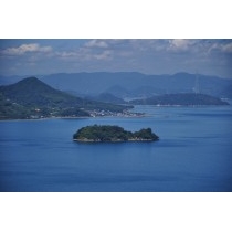 観音山中腹から見るひょうたん島