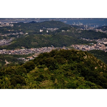 鳴滝山から見る尾道市街地