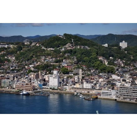 岩屋山から見る千光寺一帯