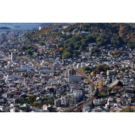 浄土寺山の不動岩から見た尾道市街地