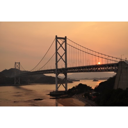 因島大橋の夕景