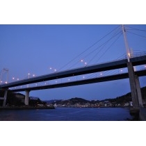 早朝の尾道大橋・新尾道大橋