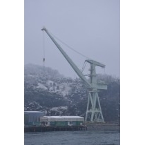 向島の雪風景