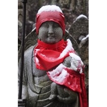 海龍寺の雪景色