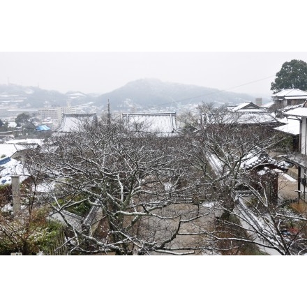 西國寺から見る雪景色