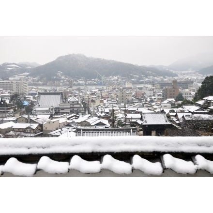 西國寺から見た雪景色