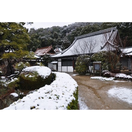 大山寺の雪景色