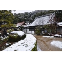 大山寺の雪景色