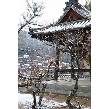 大山寺の雪景色