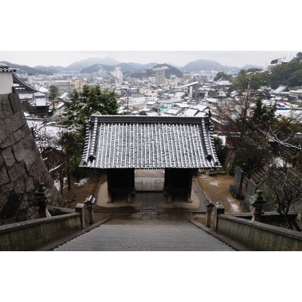 御袖天満宮から見た雪景色