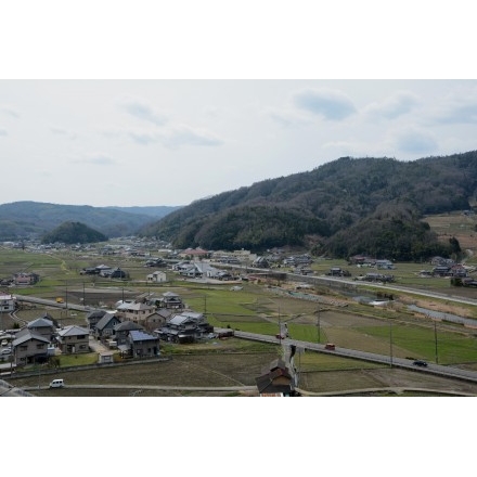 高御調八幡神社付近から見た御調町の町並み