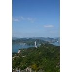 高見山展望台から見るしまなみ海道因島大橋
