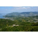 高見山展望台から見るしまなみ海道因島大橋一帯
