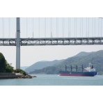 しまなみ海道因島大橋と布刈瀬戸