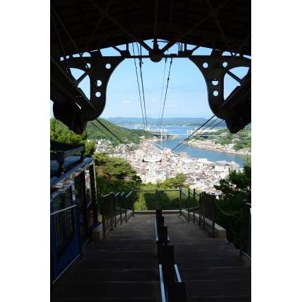 千光寺山ロープウェイ山頂駅から見た風景