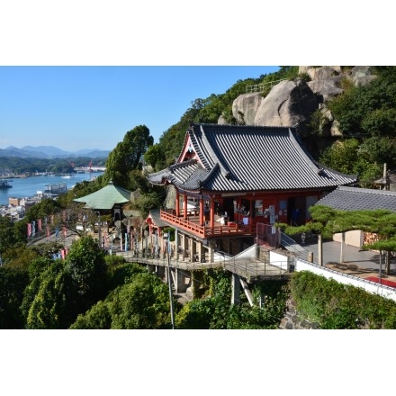 千光寺山ロープウェイから見る千光寺