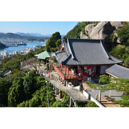 千光寺山ロープウェイから見る千光寺