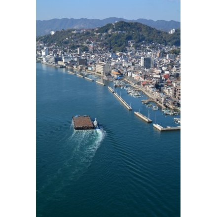 しまなみ海道新尾道大橋塔頂からの風景