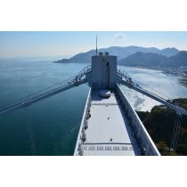 しまなみ海道因島大橋塔頂からの風景