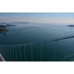 しまなみ海道因島大橋塔頂から見る布刈瀬戸