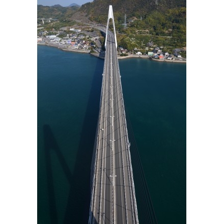 しまなみ海道生口橋塔頂からの風景