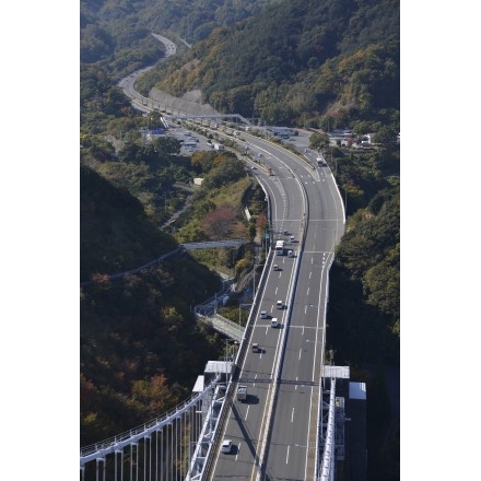 しまなみ海道因島大橋塔頂からの風景