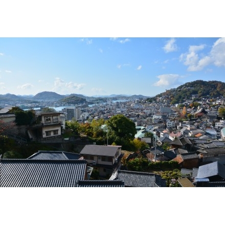 海徳寺付近から望む尾道市街地